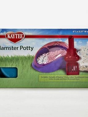 Kaytee Hamster Potty Assorted 6 Inches x 3.5 Inches x 2.75 Inches